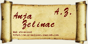Anja Zelinac vizit kartica